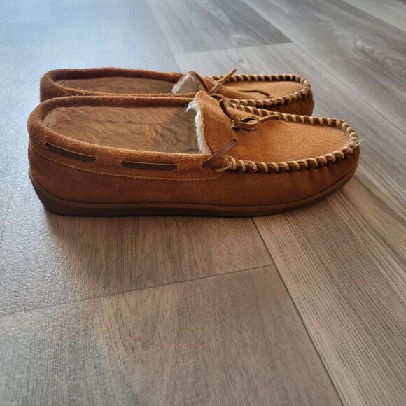 Minnetonka Womens Suede Moccasin Slippers Size 9 - Picture 2 of 6